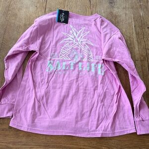Salt life long sleeve shirt pineapple youth medium NWT